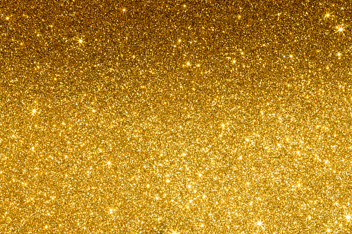 Gold Glitter Background with Star.