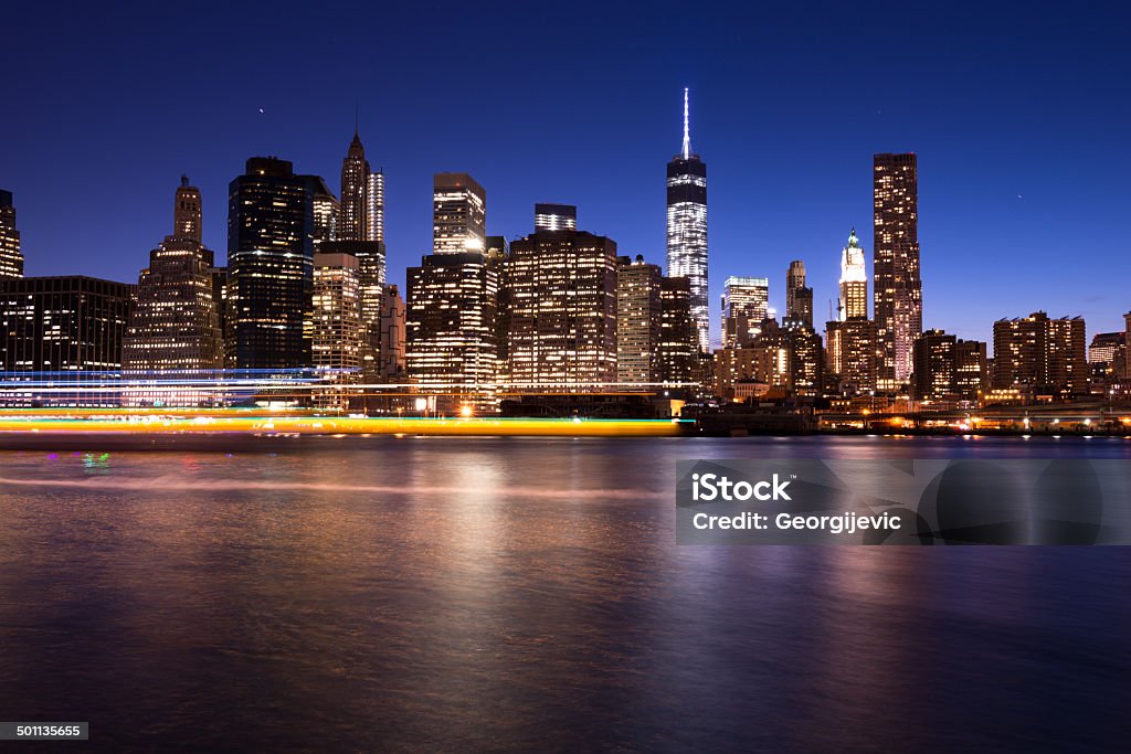 skyline di Manhattan  - Foto stock royalty-free di Acqua