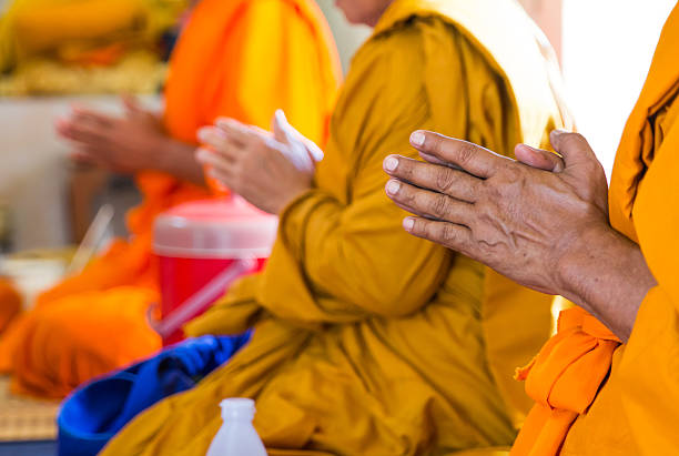 istock Monks of the religious rituals, Buddhist ceremony 501135855