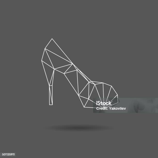 Abstract Heels High Heel Shoes Abstract Isolated On A White Backgrounds Stock ...