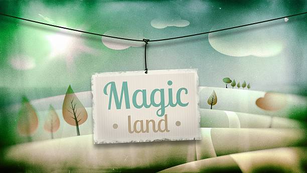 istock Magic land, vintage children illustration 501136479