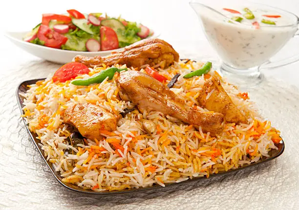 Hot & Spicy Chicken Biryani, A most famous food of Pakistani & Indian peoples