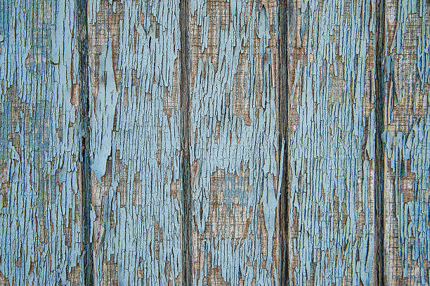 Blue Textured and abstract wood paint weathered natural pattern stock photo