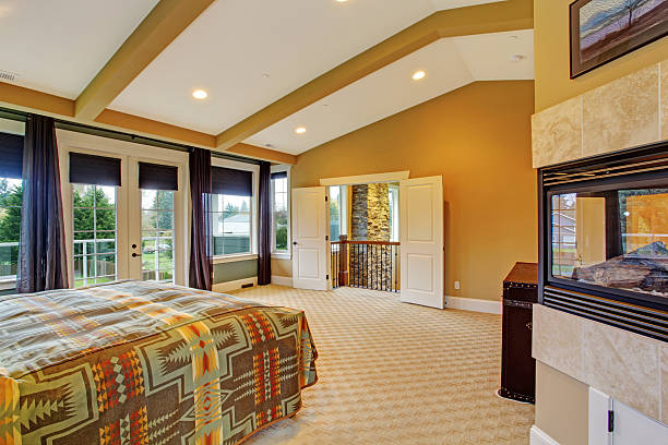 istock Master bedroom interior in luxury house 501139835