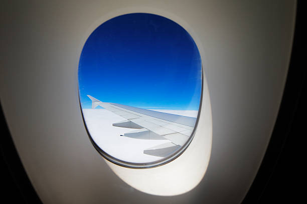 istock Window view of the wing at dawn 501140031