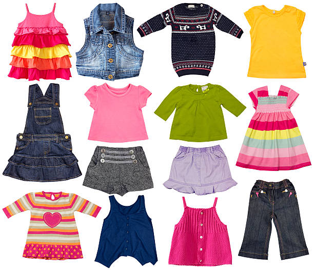 istock Kids fashion clothes isolated on white. 501140119