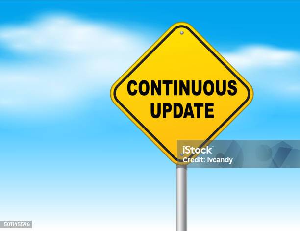 Continuous Update Stock Illustration - Download Image Now - Blue ...