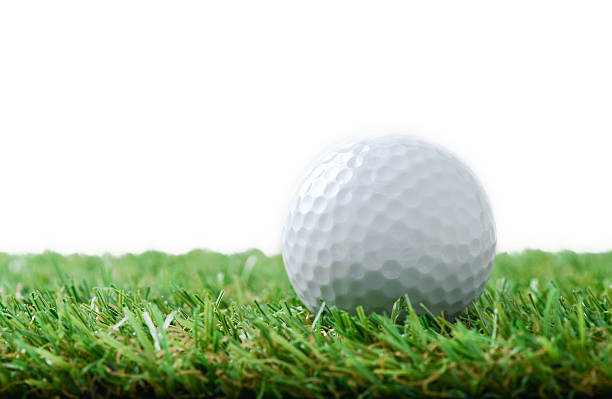 istock golf ball on green field 501149374