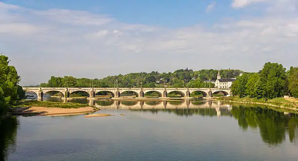 Pont Wilson in Tours - France, Region Centre