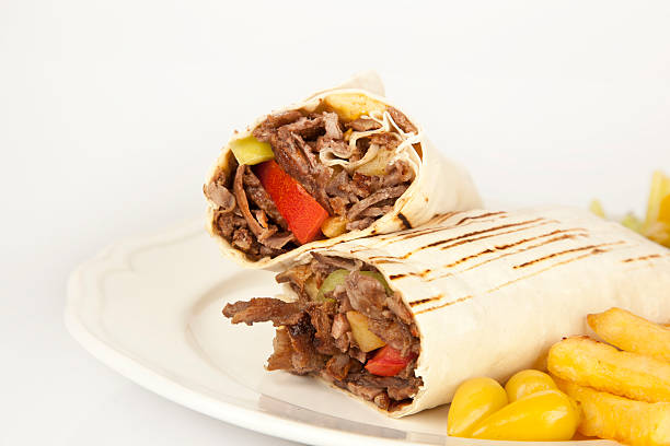 istock Eastern traditional shawarma Turkish doner durum 501153739