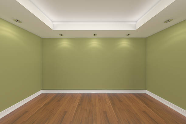 istock Home interior rendering with empty room color wall and decorated 501154709