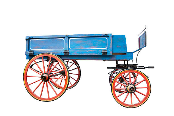 istock Vintage cart isolated on white. 501155988