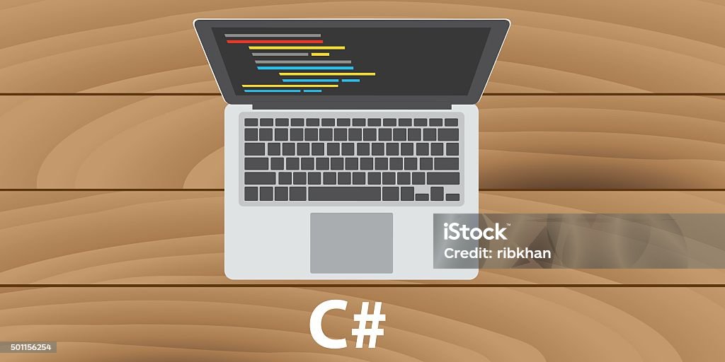 Sharp Developer C C Sharp Developer Programmer Stock Illustration - Download Image Now ...
