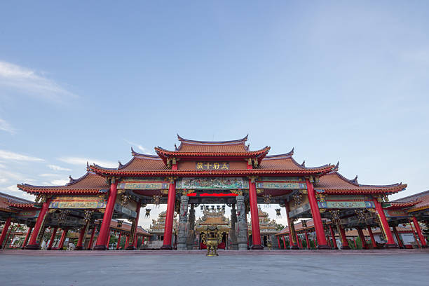 istock Red gateway of chinese temple 501157333