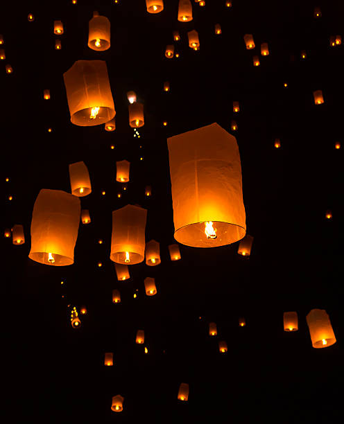 istock Floating Lantern on Yee Peng festival 501157571