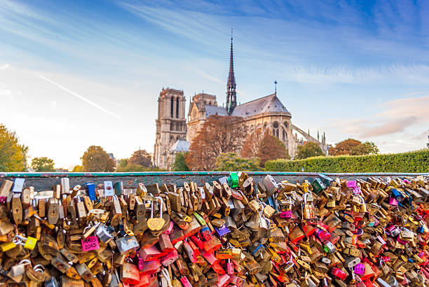 istock Love locks memories from Notre-Dame de Paris 501158280