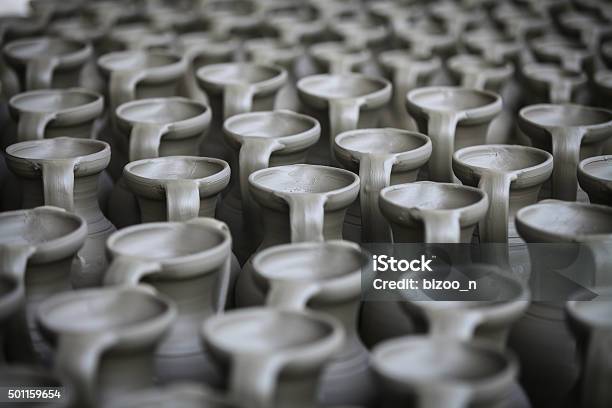 Pottery Left To Dry Stock Photo - Download Image Now - 2015, Art, Art And Craft