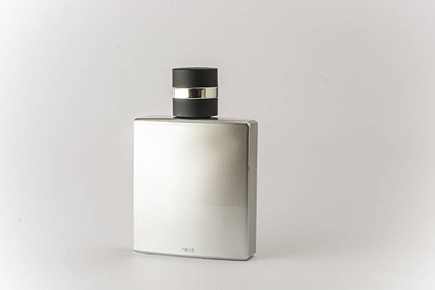 Men perfume bottle. Isolated. stock photo