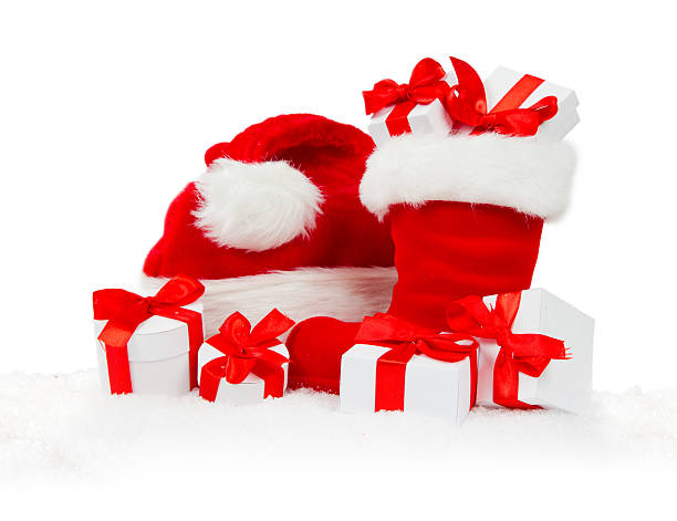 istock Santa Boot, Cap and Gifts 501161240