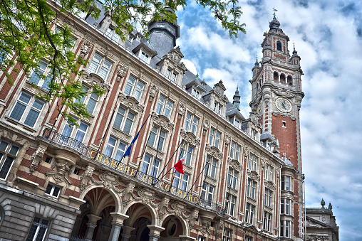 The belfry of the Chamber of Commerce - Lille, North of France