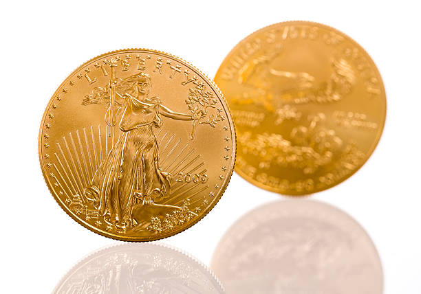 istock Collection of one ounce gold coins 501170191