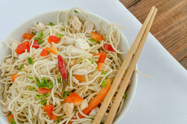 istock Chinese noodles wth chilli pepper 501171225