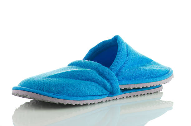 istock Pair of blue slippers 501171955