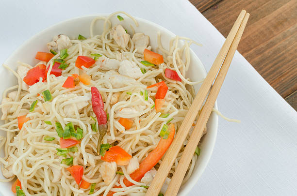 istock Chinese noodles wth chilli pepper 501172783