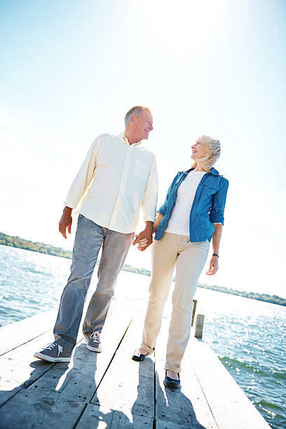 istock Hand-in-hand on the jetty 501174837