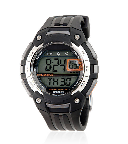 istock Smart sport wristwatch for men isolated 501190281