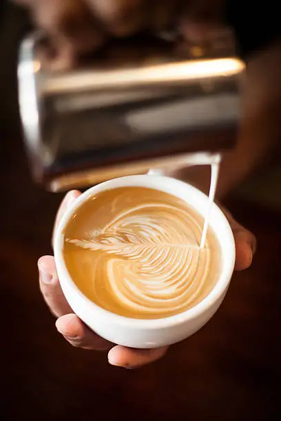 Photo of Cappuccino with latte art