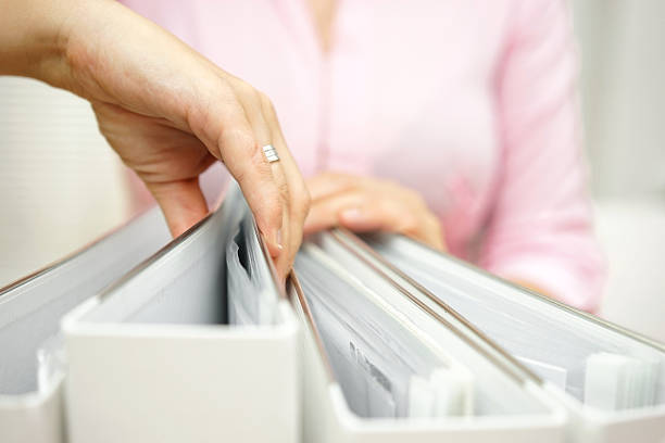 istock businesswoman is inspecting documentation 501192724