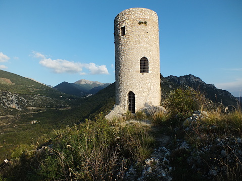 the prison tower in Roccassecca, Italy