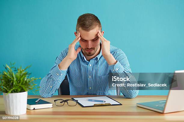 Man Under Stress Stock Photo - Download Image Now - Adult, Adults Only, Bankruptcy