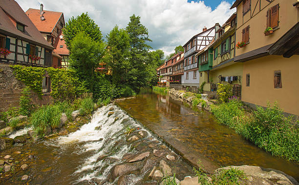 istock Stream through a village in summer 501194524