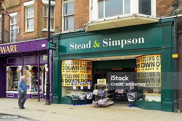 Stead Simpson Shoe Shop Closing For Refit Stock Photo - Download Image Now - Accessibility, Activity, Adult