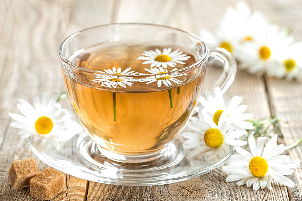 chamomile tea - salutary stock-fotos und bilder