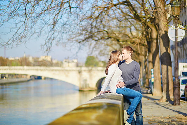 istock Young romantic couple in Paris 501195030