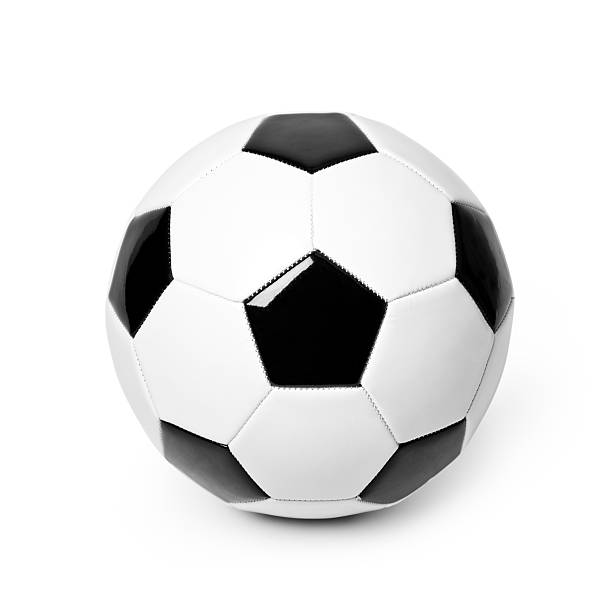 istock Traditional soccer ball isolated on a white background 501195647