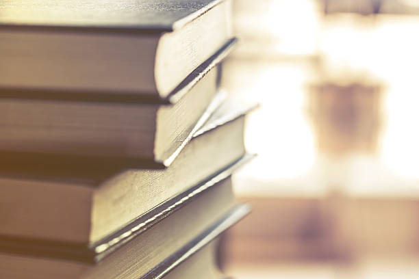istock Stack of hardcover books on top of a desk 501196778