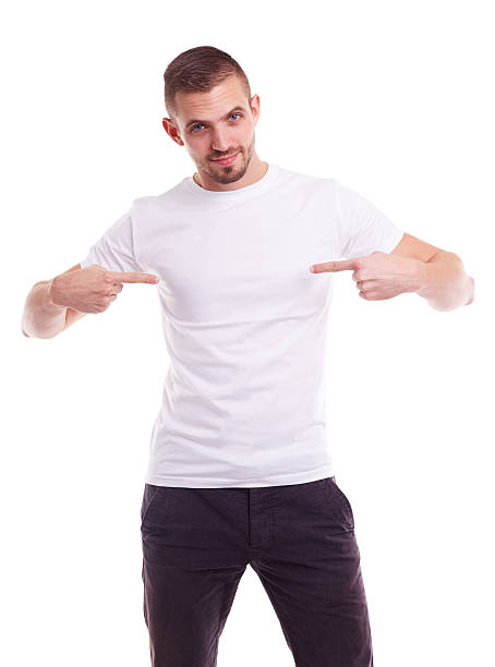 istock Man in a white t-shirt 501196972