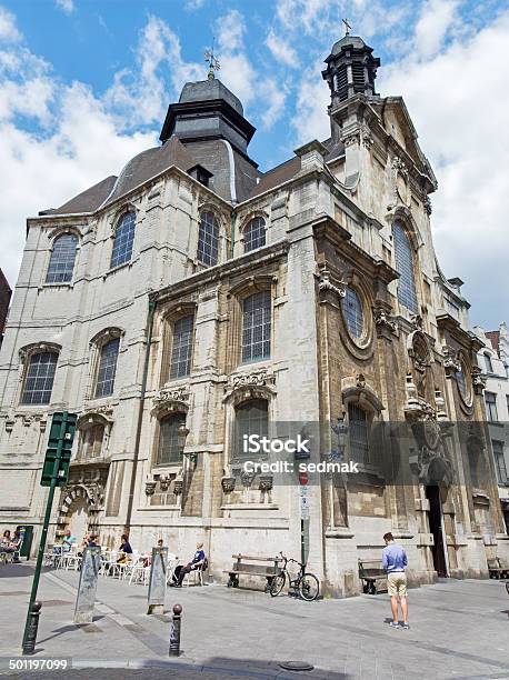 Brussels The Baroque Church Notre Dame Du Bon Secource Stock Photo - Download Image Now