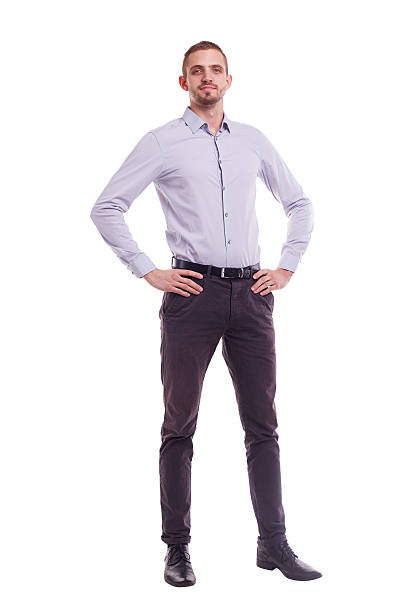 istock Man in a shirt on white background 501197140