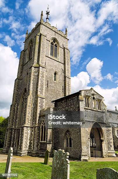 St Michael All Angels Church Aylsham Stock Photo - Download Image Now - Aylsham, Ancient, Blue