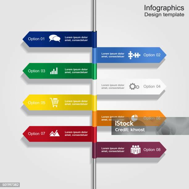 Infographic Design Template Vector Illustration Stock Illustration - Download Image Now - Directional Sign, Infographic, Advice