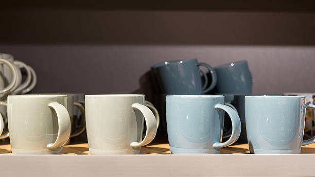 istock Earth tone color ceramic coffee cups 501200584