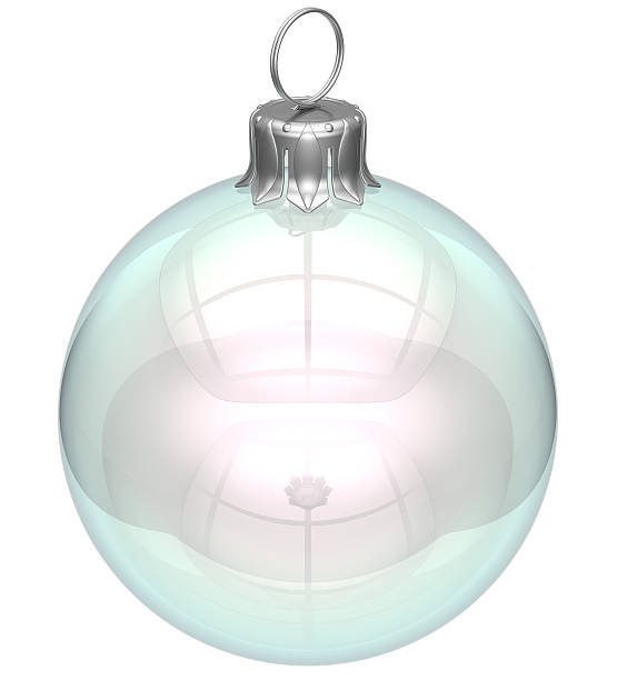 istock Christmas ball empty glass adornment bauble clear blank New Year 501203056