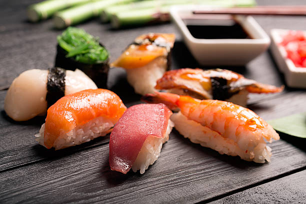 istock Traditional japanese sushi 501203136