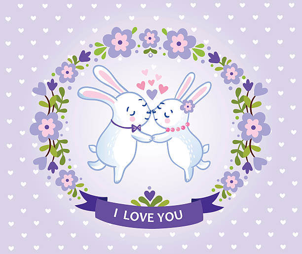 ilustraciones, imágenes clip art, dibujos animados e iconos de stock de marco romántico con flores para diseños de fin de año. - letter i love heart shape animal heart