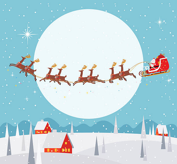 illustrations, cliparts, dessins animés et icônes de fond de noël - christmas winter december deer